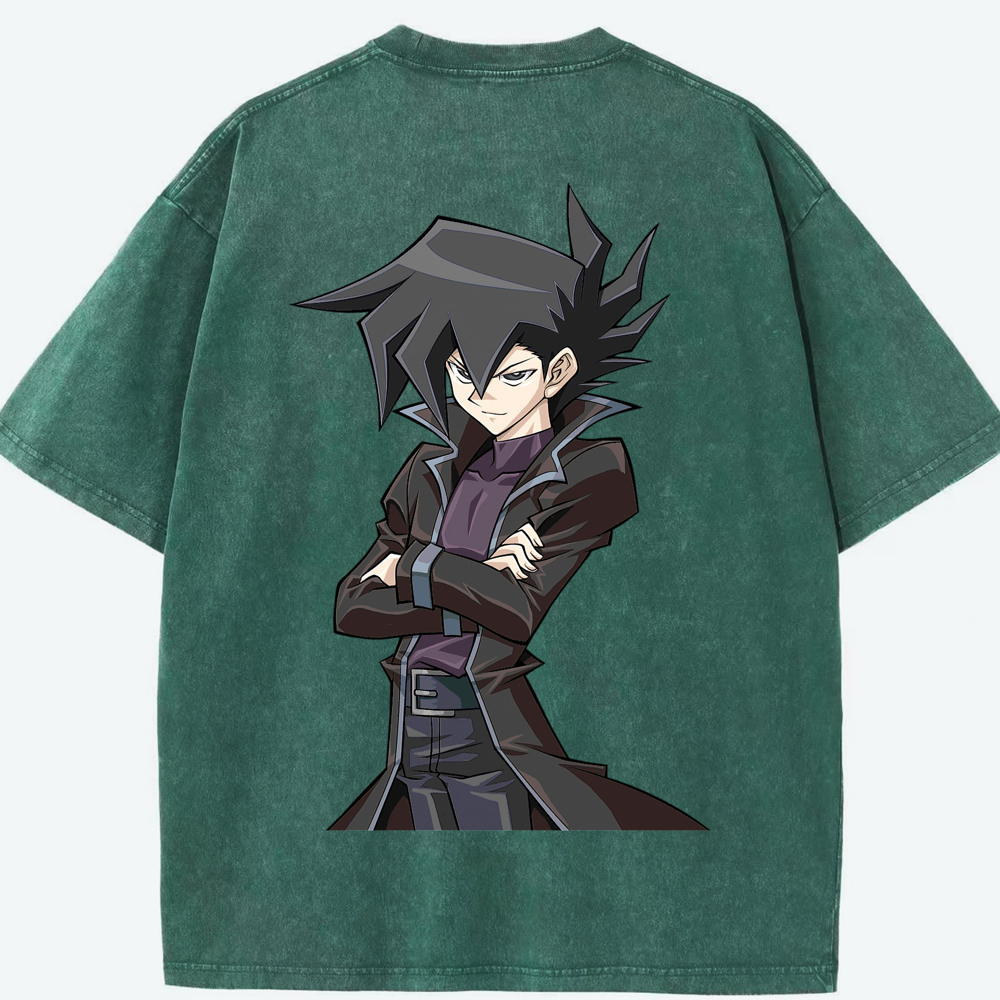 （画像用） 遊☆戯☆王 Yu-Gi-Oh! 綿100% ヴィンテージ風 半袖Tシャツ（背面プリント）